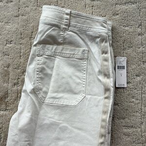 NWT Anthropologie white parachute  cargo pants